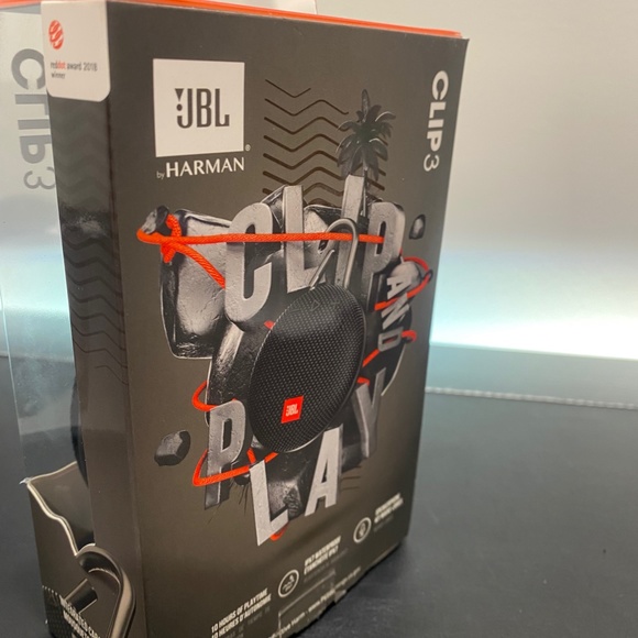 BNIB JBL Clip 3 Waterproof Wireless Portable Bluetooth Speaker Black - Picture 3 of 7